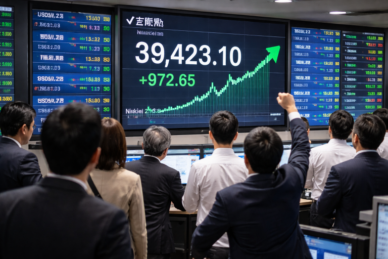 Nikkei 225 steady as Japan GDP growth slows, yen stages a cautious rebound